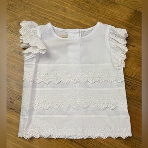 The Beaufort Bonnet Co. Ellie’s Eyelet Top in Worth Ave. White NWOT